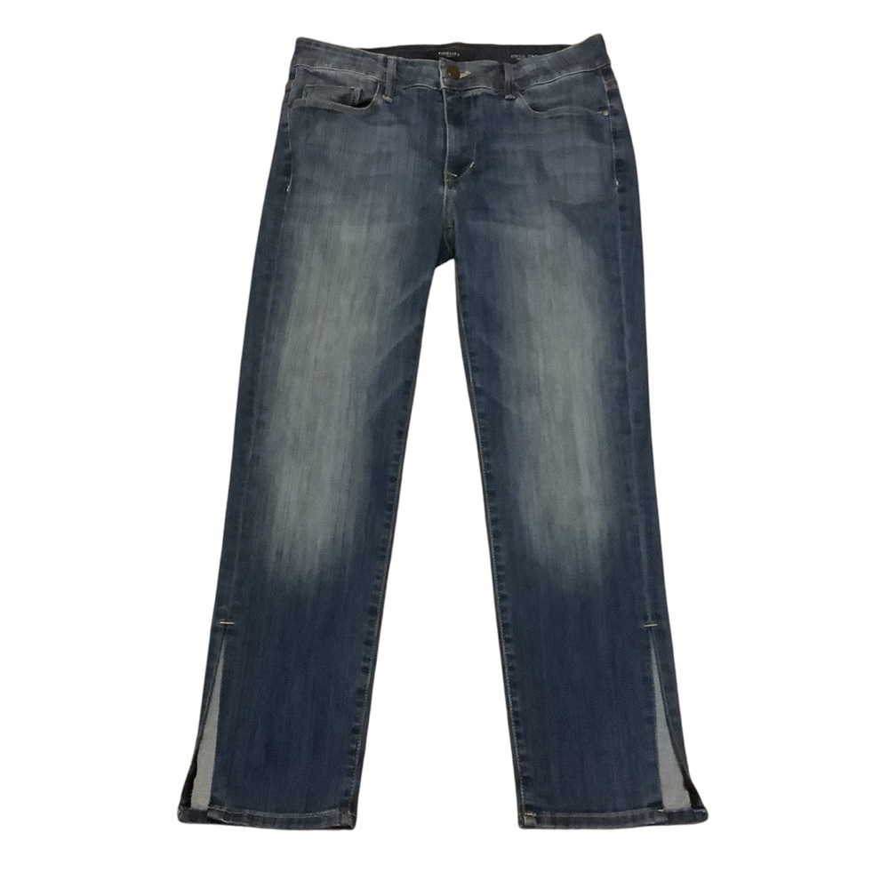 FIDELITY DENIM STEVIE CROP MID RISE SLIM SPLIT HEM JEANS/ Size 27